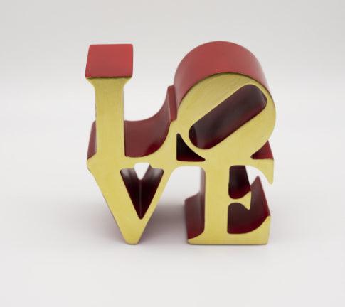 Sculpture Love Red Gold by Robert Indiana ArtAndToys