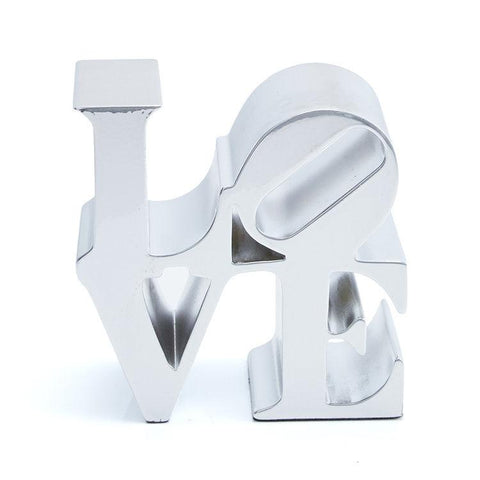 Sculpture Love Silver by Robert Indiana ArtAndToys