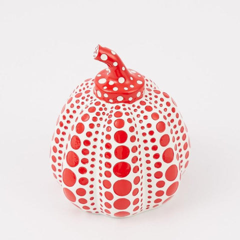 Sculpture MINI PUMPKIN Red by YAYOI KUSAMA ArtAndToys