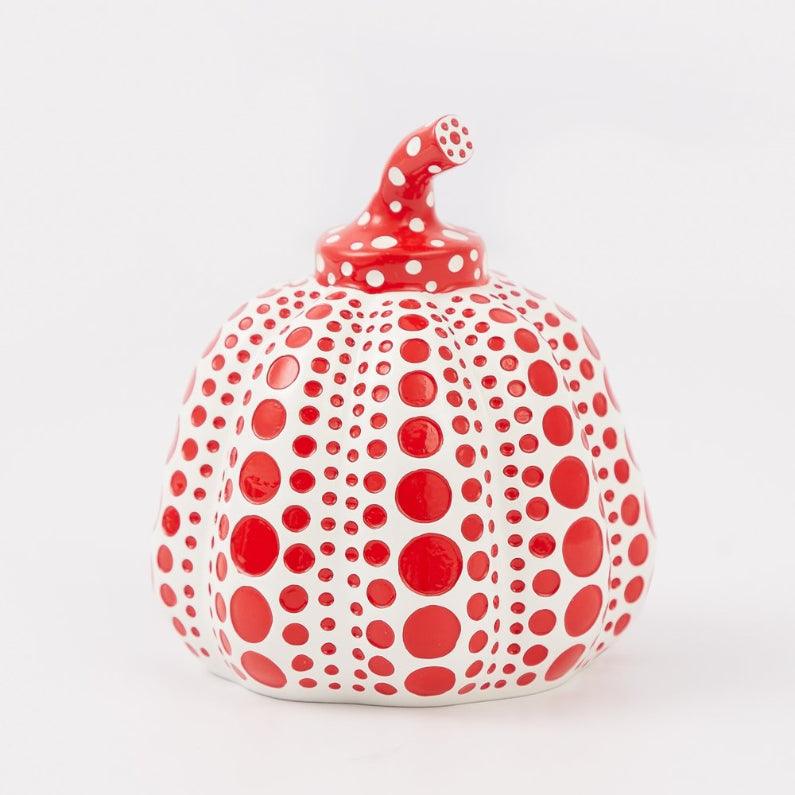 Sculpture MINI PUMPKIN Red by YAYOI KUSAMA ArtAndToys