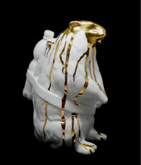 Sculpture Marmot Gold Porcelain Edition by SWEETLOVE ArtAndToys