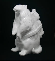 Sculpture Marmot White Porcelain Edition by SWEETLOVE ArtAndToys