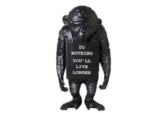 Sculpture Monkey Sign Black Reverse by BANKSY ArtAndToys