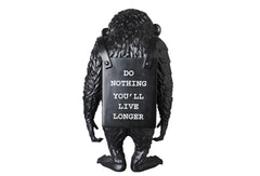 Sculpture Monkey Sign Black Reverse by BANKSY ArtAndToys