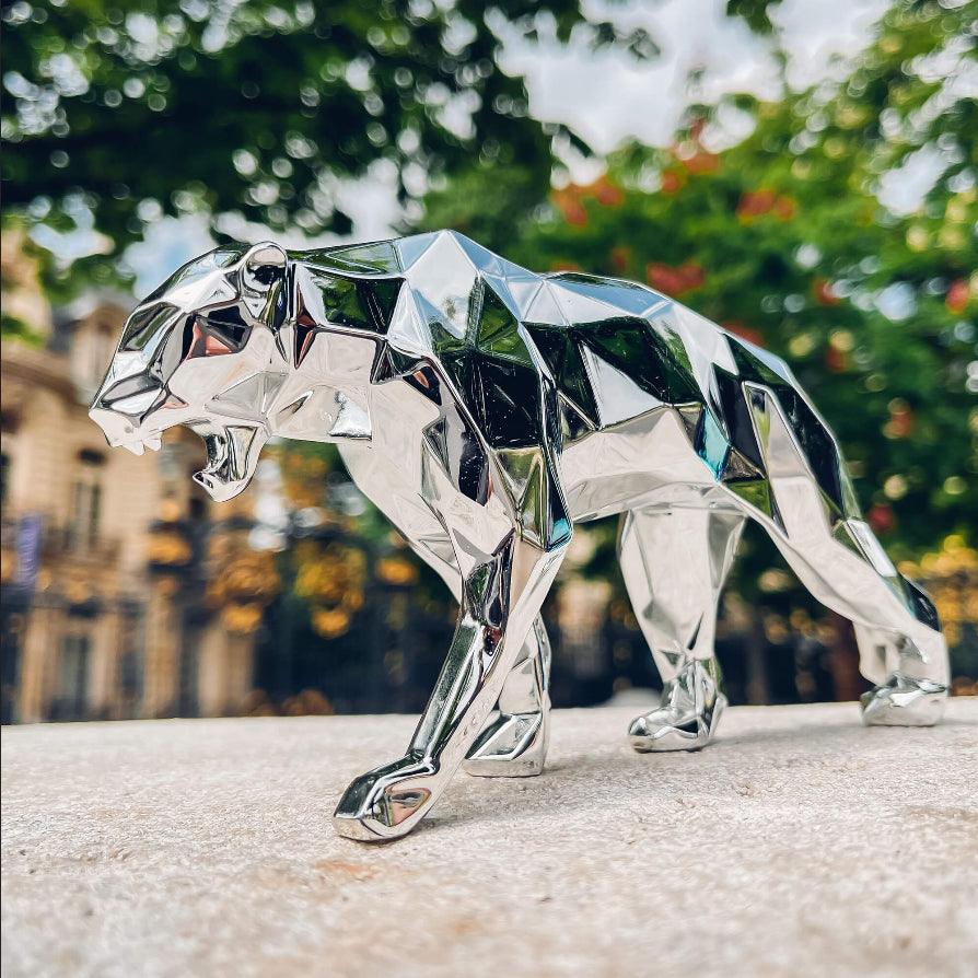 Sculpture Panther Spirit Silver Edition by Richard Orlinski ArtAndToys