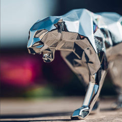 Sculpture Panther Spirit Silver Edition by Richard Orlinski ArtAndToys