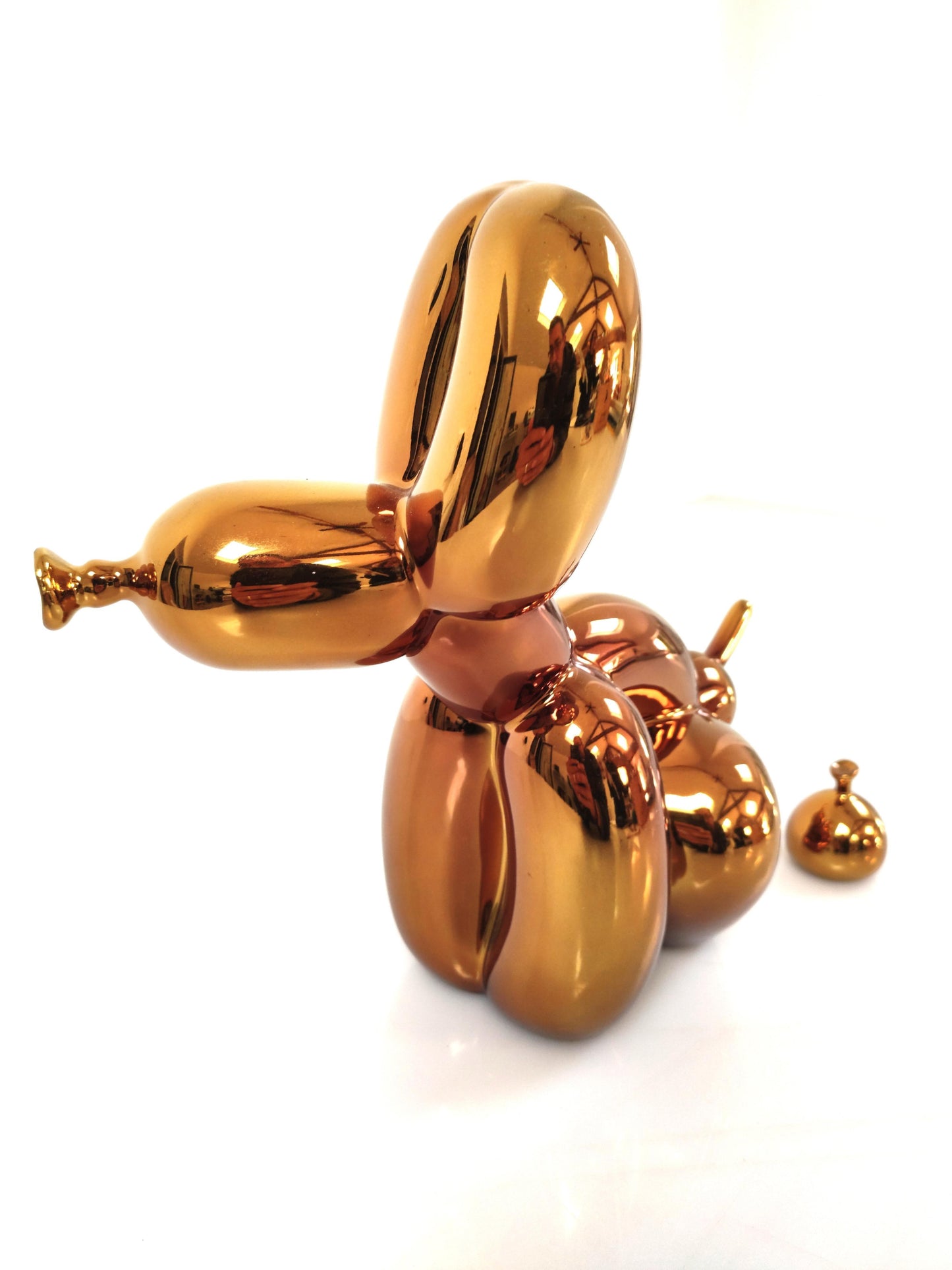 Sculpture Popek Gold Chrome Porcelain Edition by WHASTHISNAME ArtAndToys