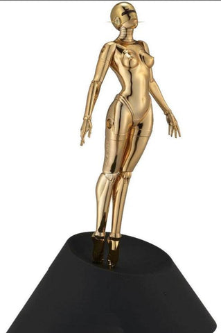 Sculpture SEXY ROBOT FLOATING GOLD by HAJIME SORAYAMA ArtAndToys