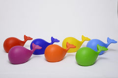 Sculpture The rainbow whale Red by Carlo Rizzetti ArtAndToys