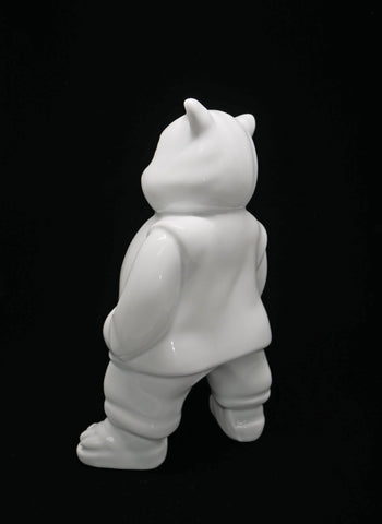 Sculpture UrbanCat Porcelain by Hiro Ando ArtAndToys