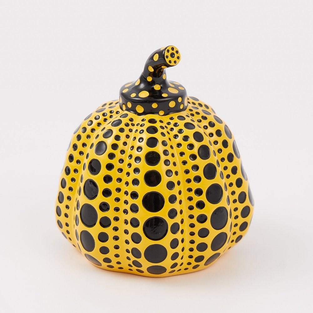 Sculpture Yellow Pumpkin mini  by YAYOI KUSAMA ArtAndToys