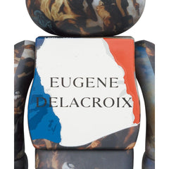 Sculpture bearbrick1000% Eugène Delacroix (Liberty Leading the People) ArtAndToys