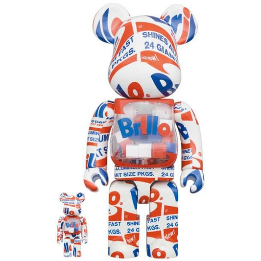 Sculpture bearbrick400+1000% Andy Warhol Brillo 2022 ArtAndToys