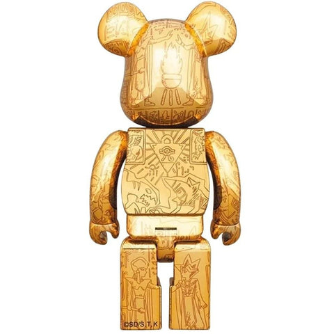 Sculpture bearbrick400+1000% Set - Yu-Gi-Oh! Millennium Puzzle - Light ed. ArtAndToys