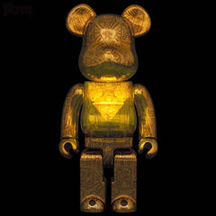 Sculpture bearbrick400+1000% Set - Yu-Gi-Oh! Millennium Puzzle - Light ed. ArtAndToys