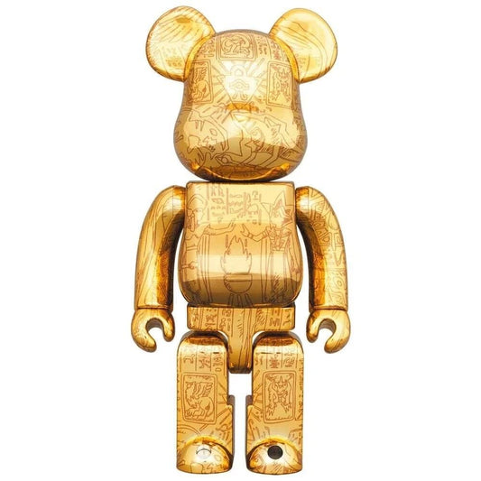 Sculpture bearbrick400+1000% Set - Yu-Gi-Oh! Millennium Puzzle - Light ed. ArtAndToys