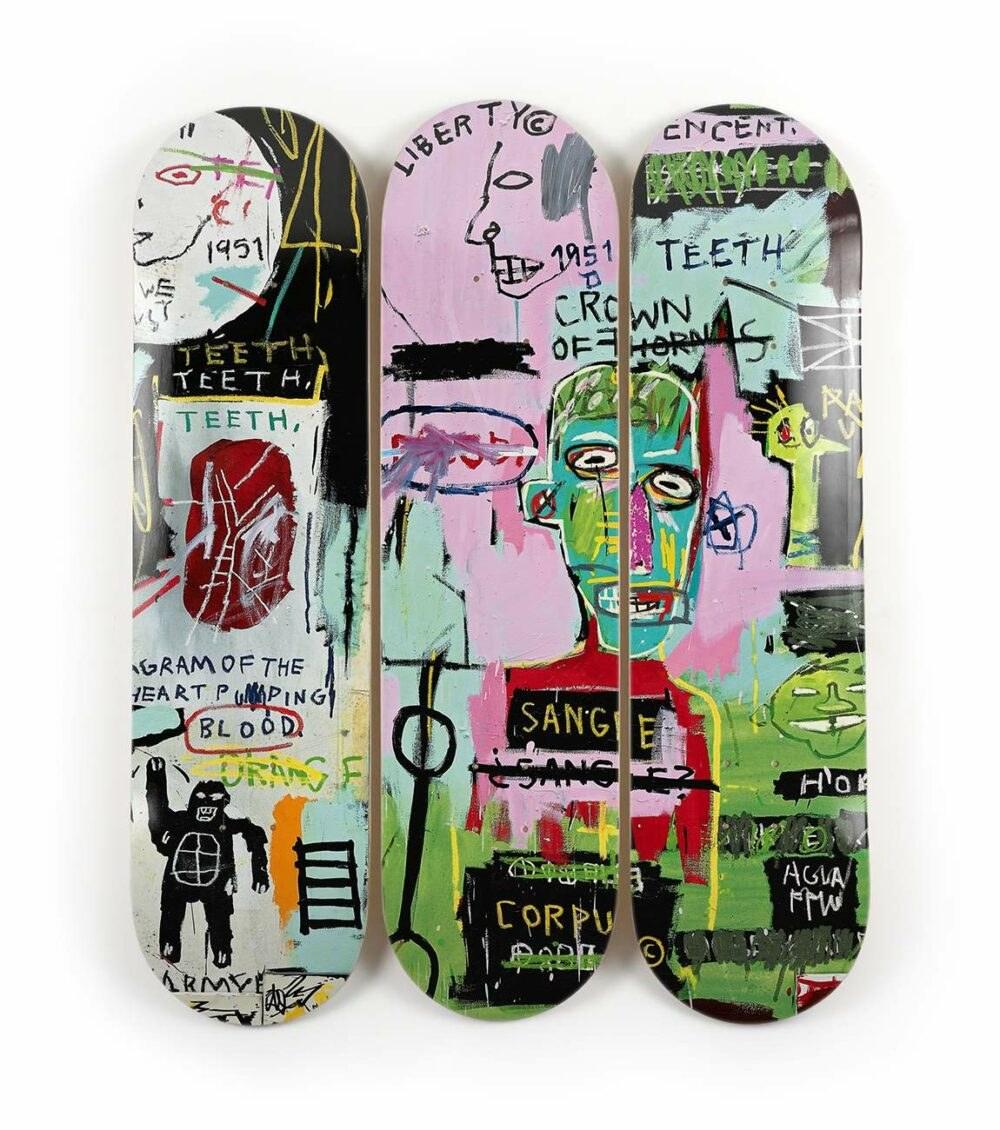 Skateboard IN ITALIAN by Jean Michel Basquiat ArtAndToys