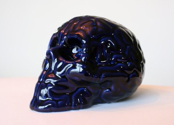 Skull BRain 'Bleu de Four' by Emilio Garcia ArtAndToys