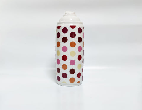 Spray Paint Polka Dot Porcelain by NooN ArtAndToys