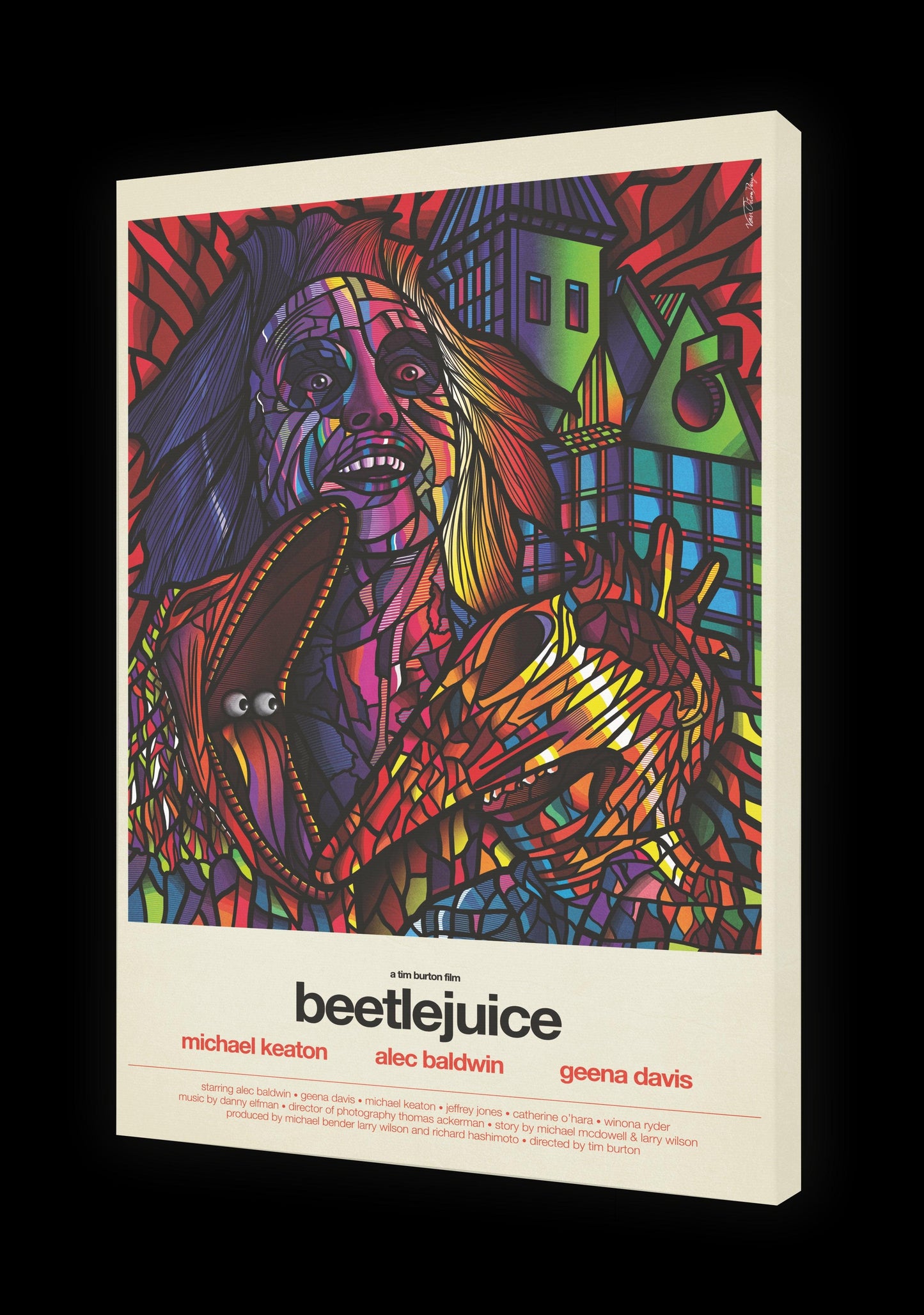 Tableau BEETLEJUICE Par VAN ORTON ArtAndToys