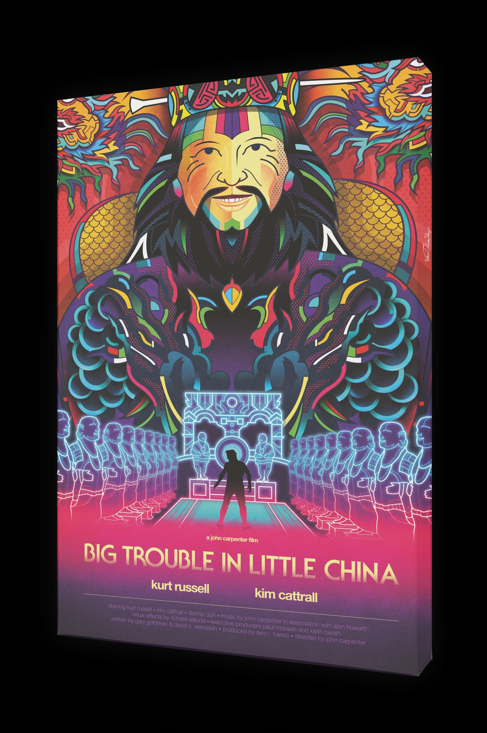 Tableau BIG TROUBLE IN LITTLE CHINA Par VAN ORTON ArtAndToys