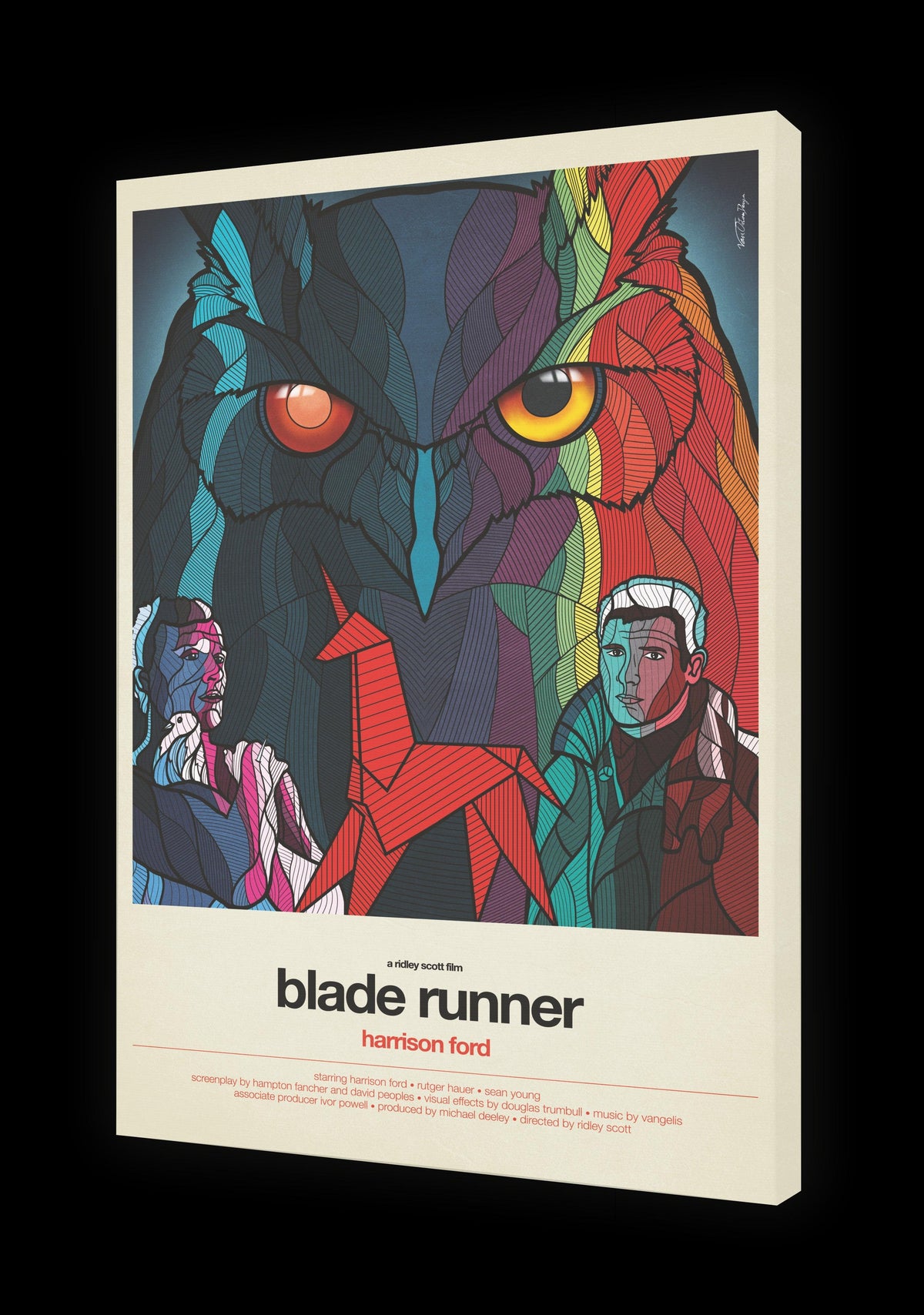 Tableau BLADE RUNNER Par VAN ORTON ArtAndToys