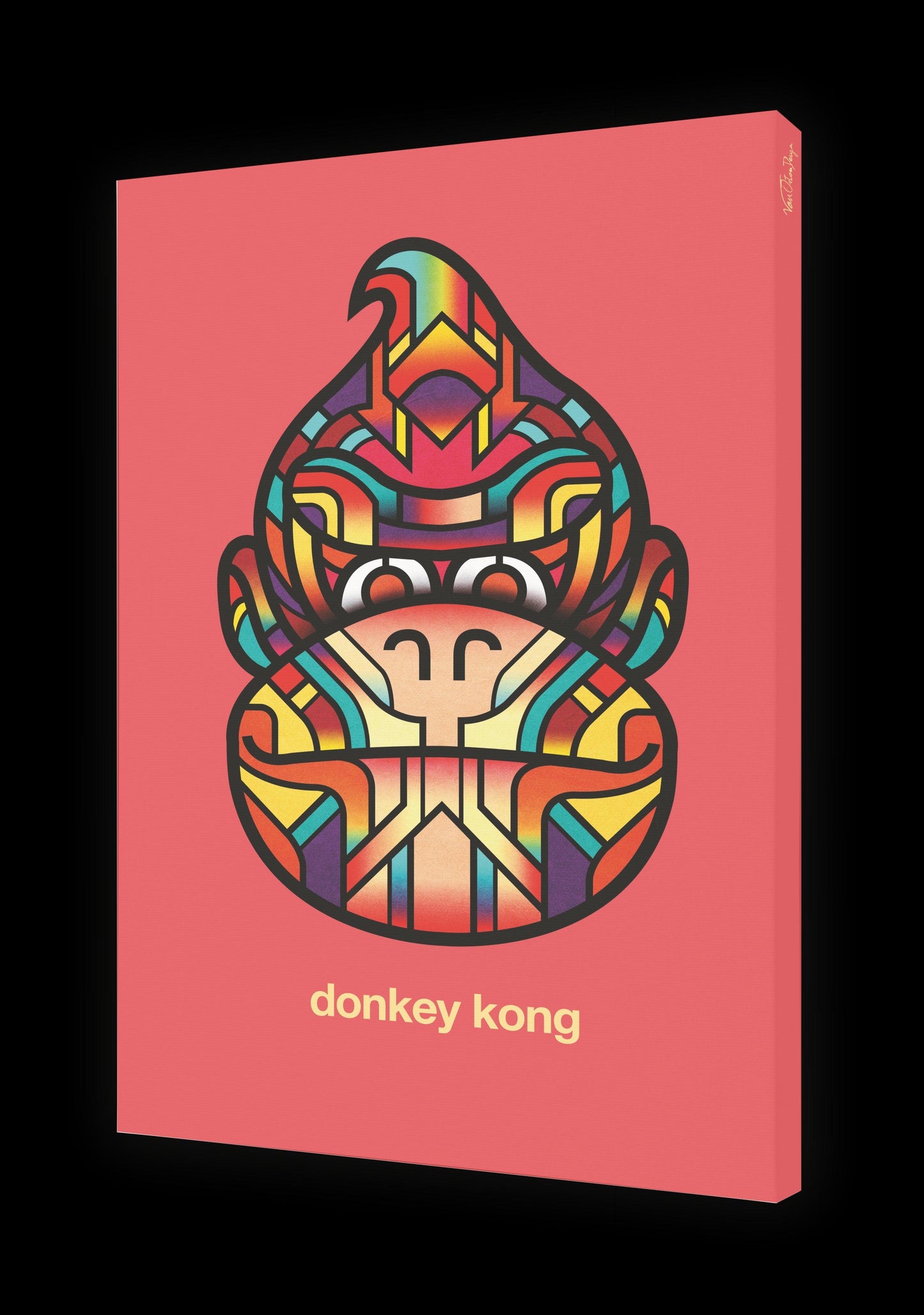 Tableau DONKEY KONG Par VAN ORTON ArtAndToys