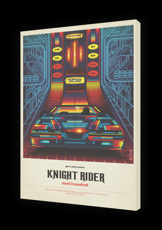 Tableau KNIGHT RIDER Par VAN ORTON ArtAndToys