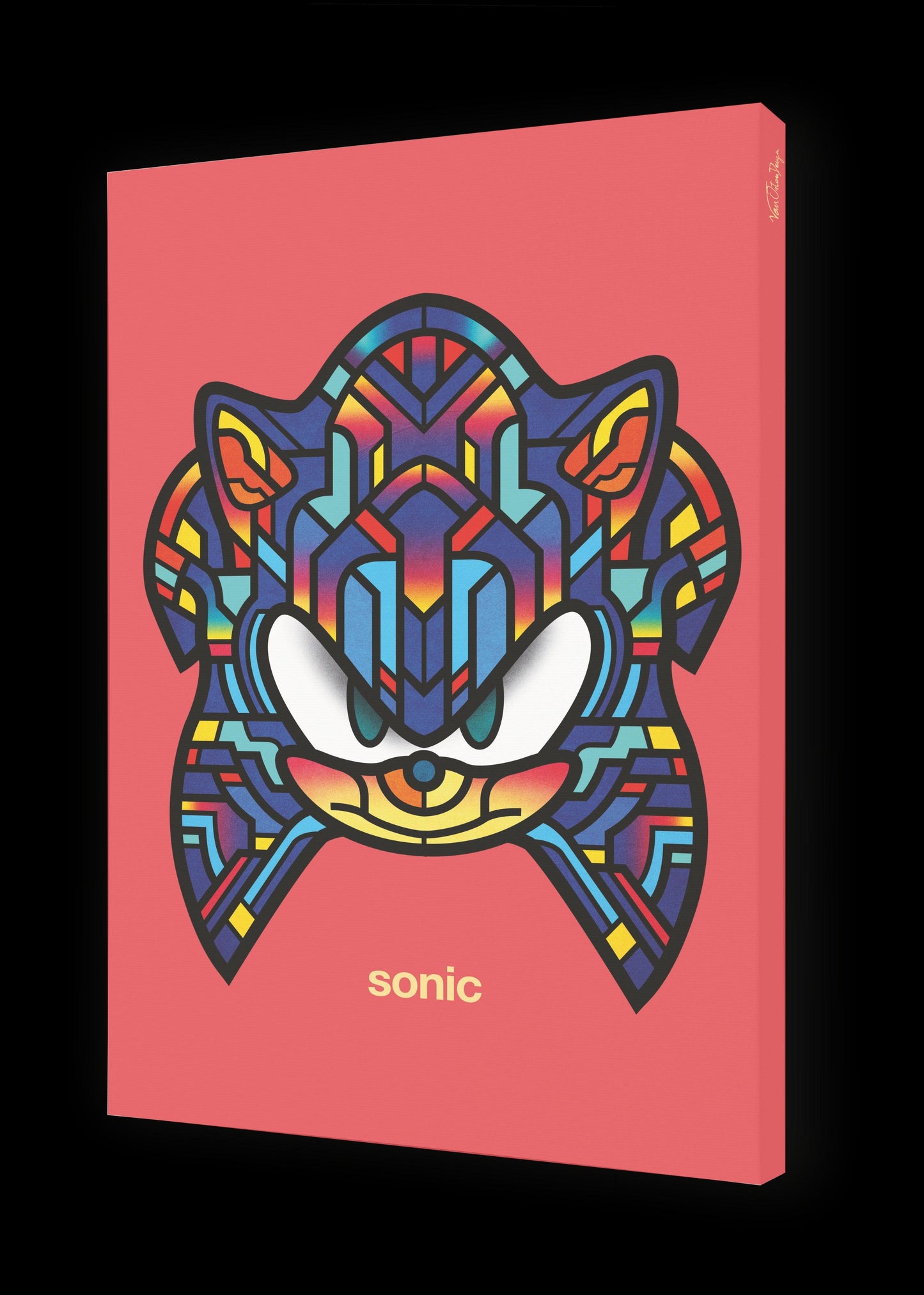 Tableau SONIC Par VAN ORTON ArtAndToys