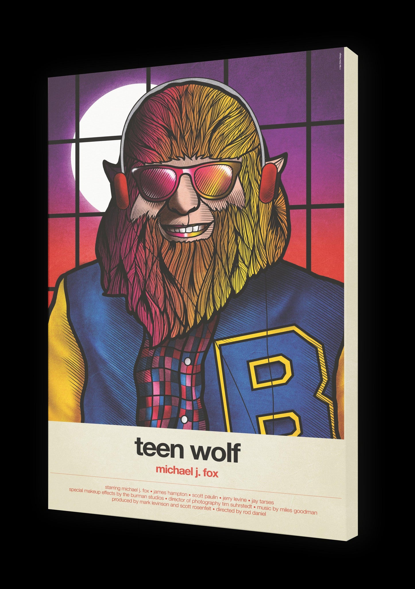 Tableau TEEN WOLF Par VAN ORTON ArtAndToys