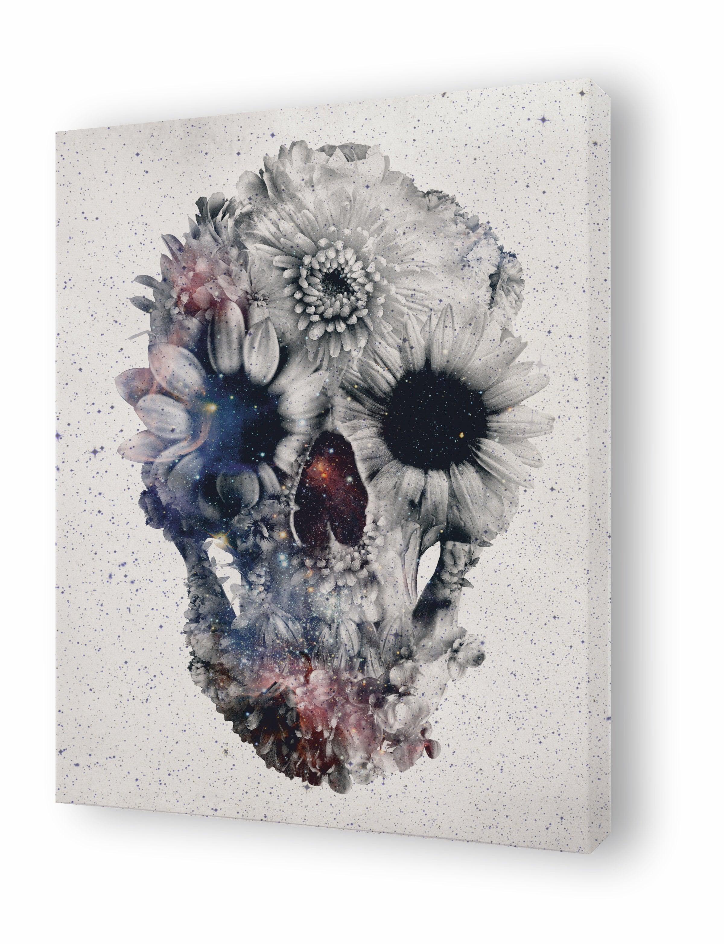 Tableau floral skull 3 par Ali Gulec ArtAndToys