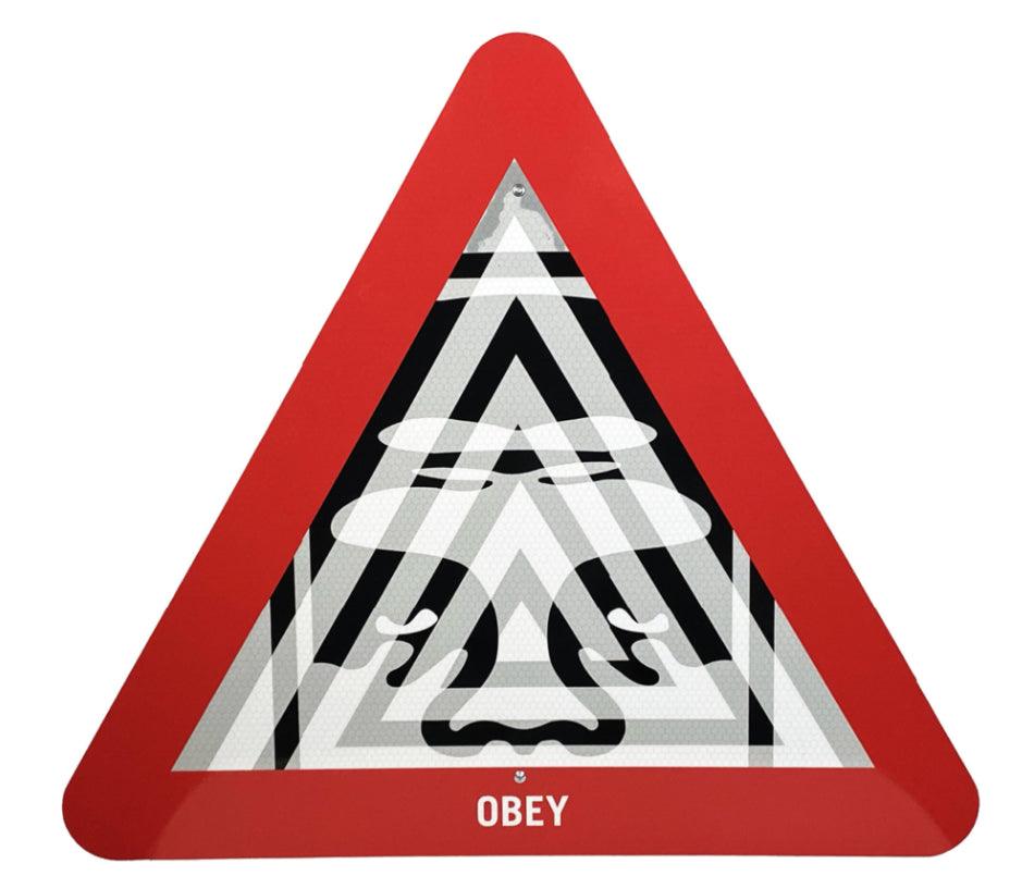 Unyielding Metal Street Sign by SHEPARD FAIREY alias OBEY ArtAndToys