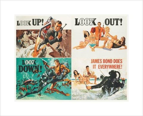 print Thunderball , James Bond movie ArtAndToys