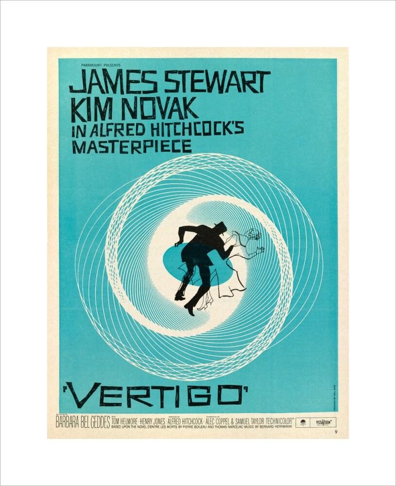 print Vertigo,  Hitchcocks movie ArtAndToys